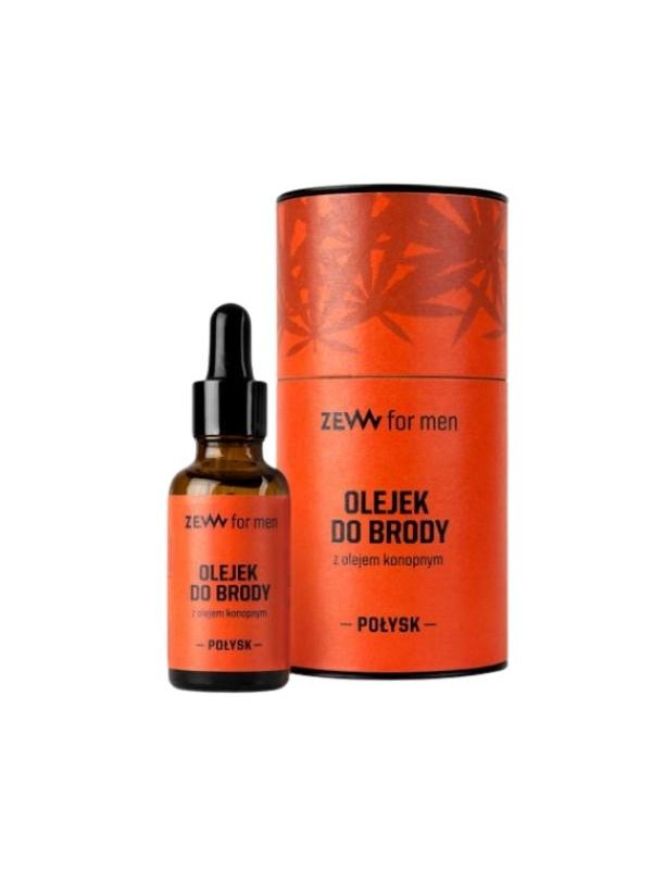 Zew For Men Beard oil with hemp oil Shine 30 ml