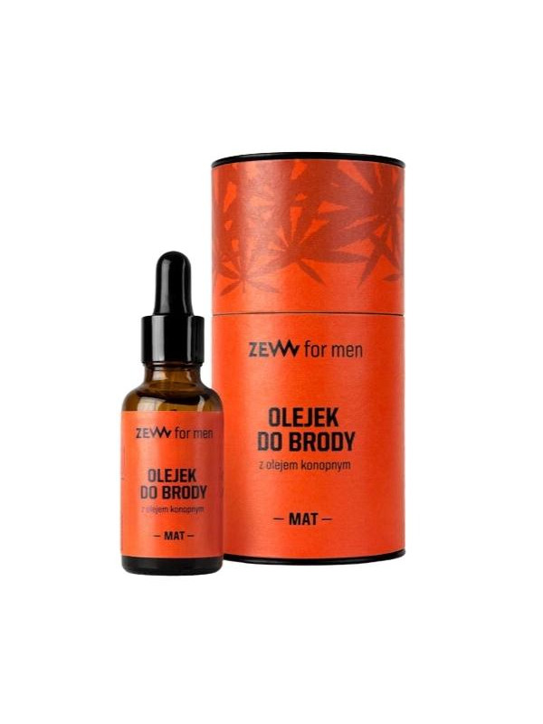 Zew for Men Beard oil for men with hemp oil Mat 30 ml