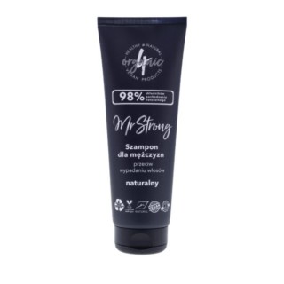 4Organic Mr Strong natural shampoo against hair loss for men Patchouli and Sandalwood 250 ml