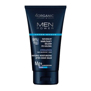 4Organic Men Power natural aftershave balm for men Hydration 150 ml