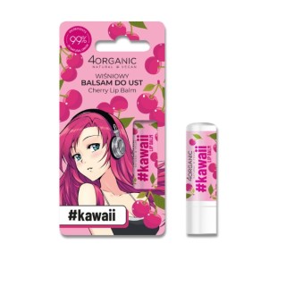 4Organic Kawaii natuurlijke Cherry lippenbalsem 5 g