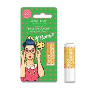 4Organic Pin-up Girl Natural Mango Lip Balm 5 g