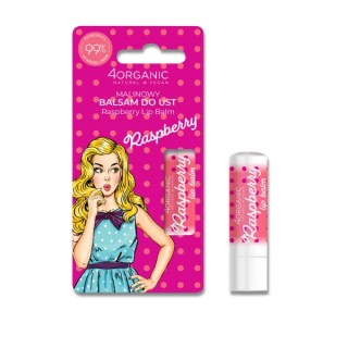 4Organic Pin-up Girl Natuurlijke Raspberry Lippenbalsem 5 gr