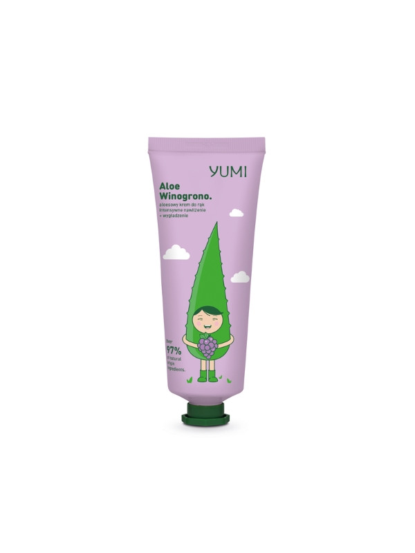 Yumi aloe hand cream intensively moisturizing Aloe Grape 75 ml