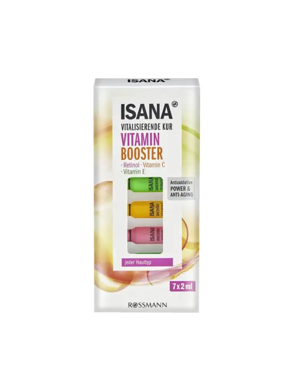 Isana Vitamin Booster Набір ревіталізуючих ампул для обличчя 7х2 мл