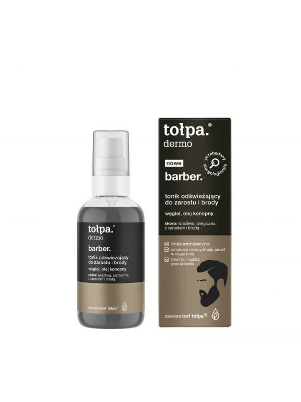 Tołpa Dermo Barber. Refreshing facial and beard tonic for men 75 ml