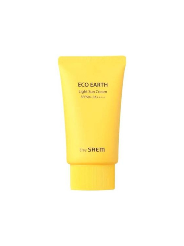 Легкий сонцезахисний крем для обличчя The Saem Eco Earth SPF50 +