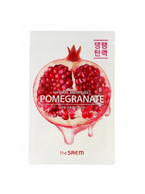 The Saem Natural Facial Mask in Pomegranate Fabric 21 ml