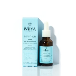 Miya Cosmetics BEAUTY.Lab Serum do twarzy nawilżające z potrójnym kwasem hialuronowym 2% 30ml