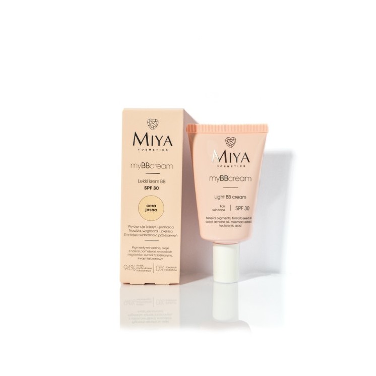 Miya Cosmetics myBBcream light Face Cream BB SPF30 lichte huid 40 ml