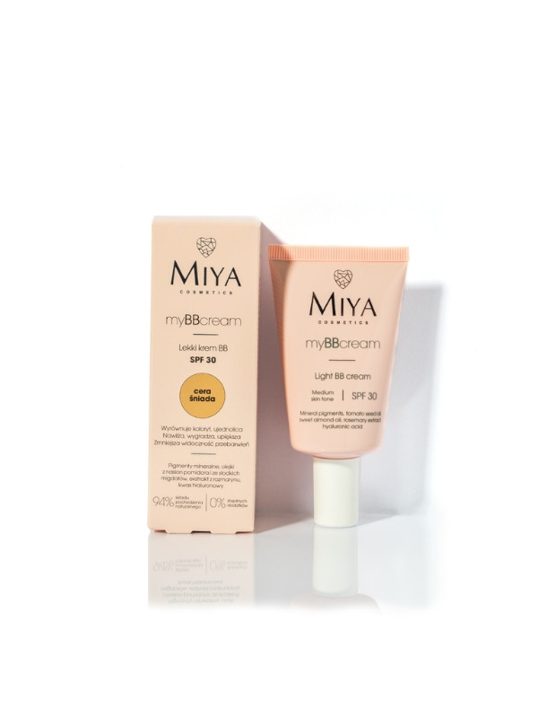 Miya Cosmetics myBBcream легкий BB крем для обличчя SPF30 для смаглявої шкіри 40 мл