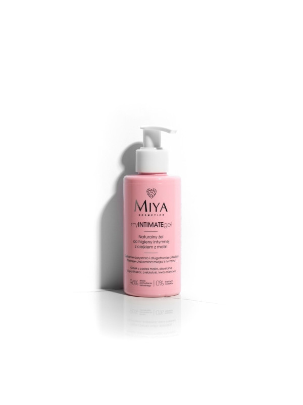 Miya Cosmetics myINTIMATEgel natural Gel for intimate hygiene with Raspberry Oil 140 ml