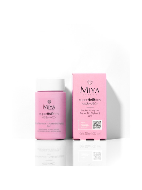 Miya Cosmetics superHAIRday dry Shampoo-poeder voor haarstyling 2in1 10 g