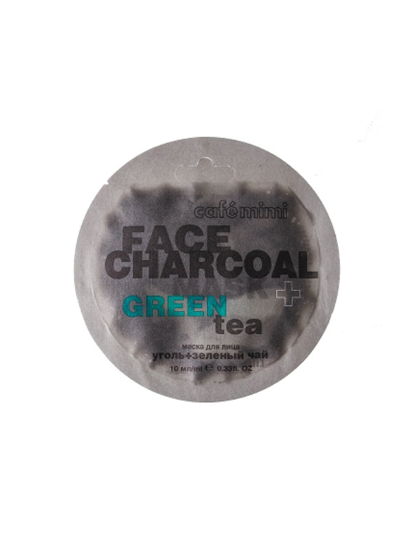 Маска для обличчя Cafe Mimi Bamboo Charcoal and Green Tea Facial Mask 10 мл