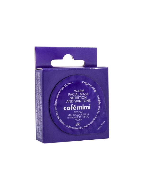 Cafe Mimi Warm Gezichtsmasker Voedend en Tonifiërend 15 ml