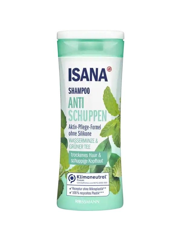 Isana Anti-roos shampoo met water mint en groene thee 300 ml