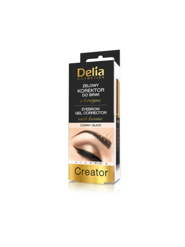 Delia Eyebrow Gel Corrector Black 7 ml