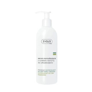 Sérum visage ultrasonique normalisant Ziaja Pro au zinc et à la biotine 270 ml
