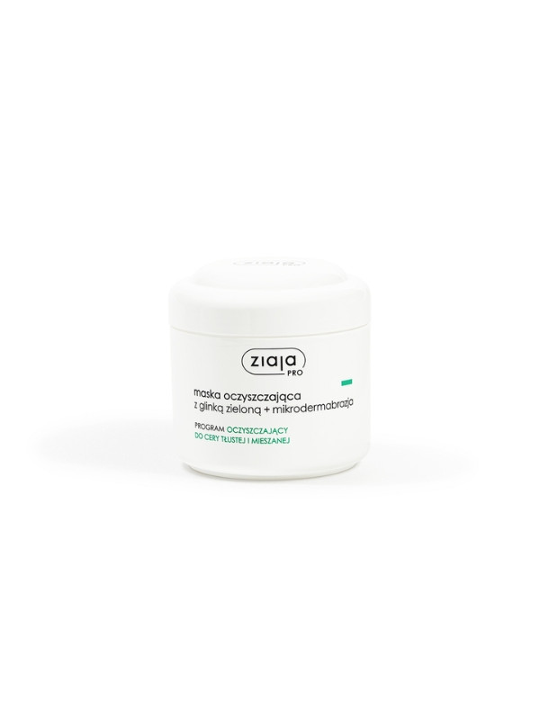 Ziaja Pro Cleansing Face Mask Green Clay + Microdermabrasion 250 ml