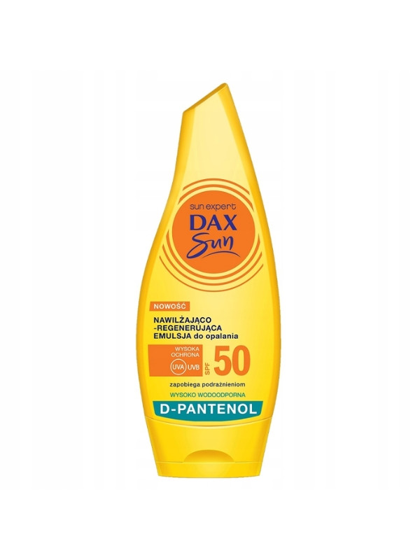 Dax Sun зволожуюча та відновлююча сонцезахисна емульсія SPF50 D- Pantenol 175 мл