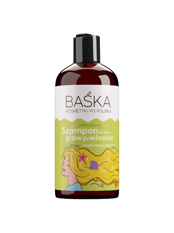 Baśka Shampoo voor volumeverhogend haar en hoofdhuid Appel 500 ml