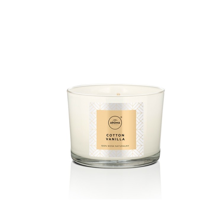 Aroma Home Elegance Series Świeca zapachowa Cotton Vanilla 115 g