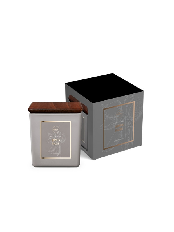 Aroma Home Square Iris & Sage soy candle 115 g