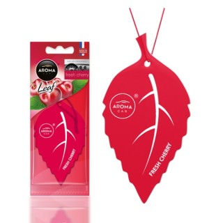 Aroma Car Leaf Fresh Cherry car fragrance pendant, 1 piece