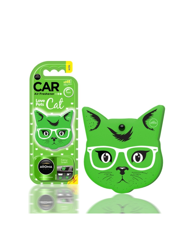Aroma Car Cat Car scent Fancy Green 1 piece