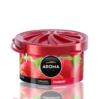 Aroma Car Organic Odświeżacz powietrza do samochodu Strawberry 40 g