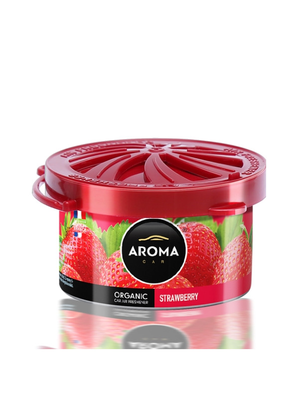 Aroma Car Organic Autolufterfrischer Strawberry 40 g