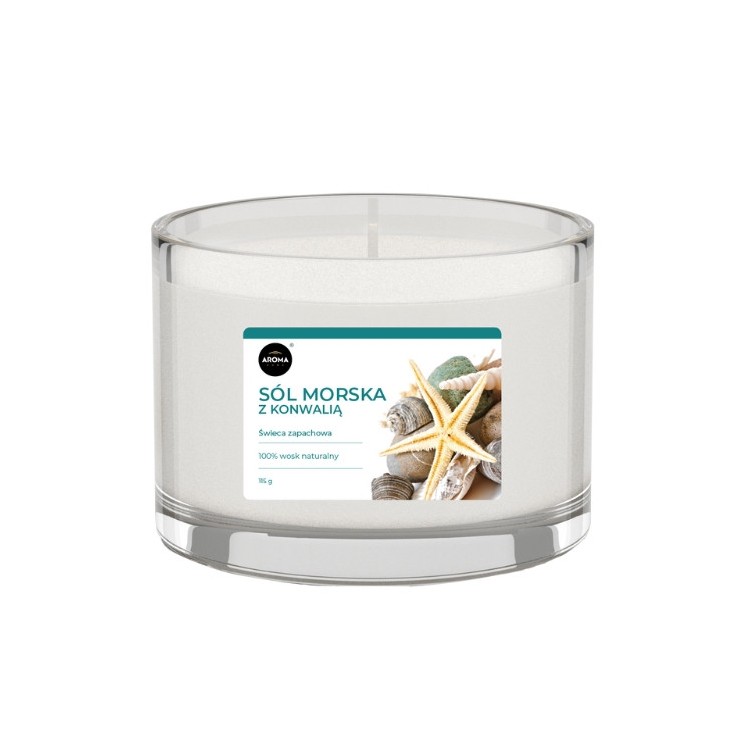 Aroma Home Świeca zapachowa Sól Morska z Konwalią 115 g