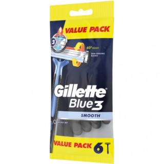 Бритви Gillette Blue3 одноразові з трьома лезами 6 шт