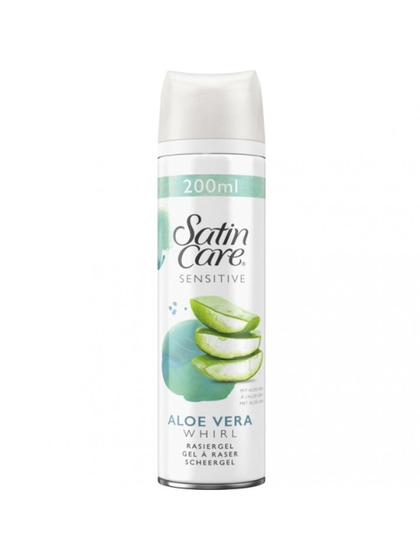 Гель для гоління Gillette Woman Satin Care Sensitive Aloe Vera 200 мл