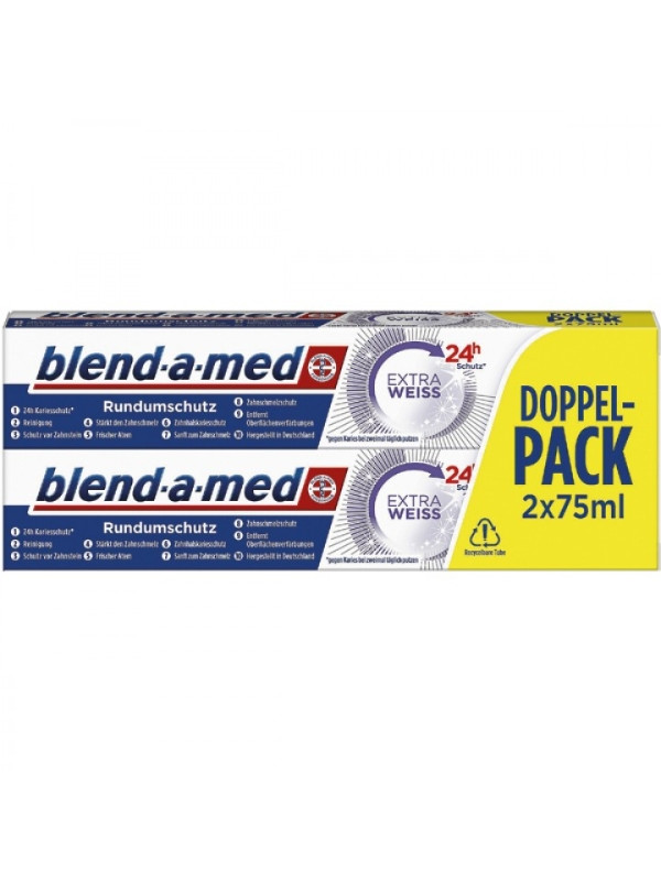 Зубна паста Blend-a-med Extra White 2х75 мл