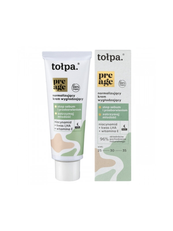 Tołpa Pre Age Normalizing Gladmakende gezichtscrème voor de nacht 50 ml