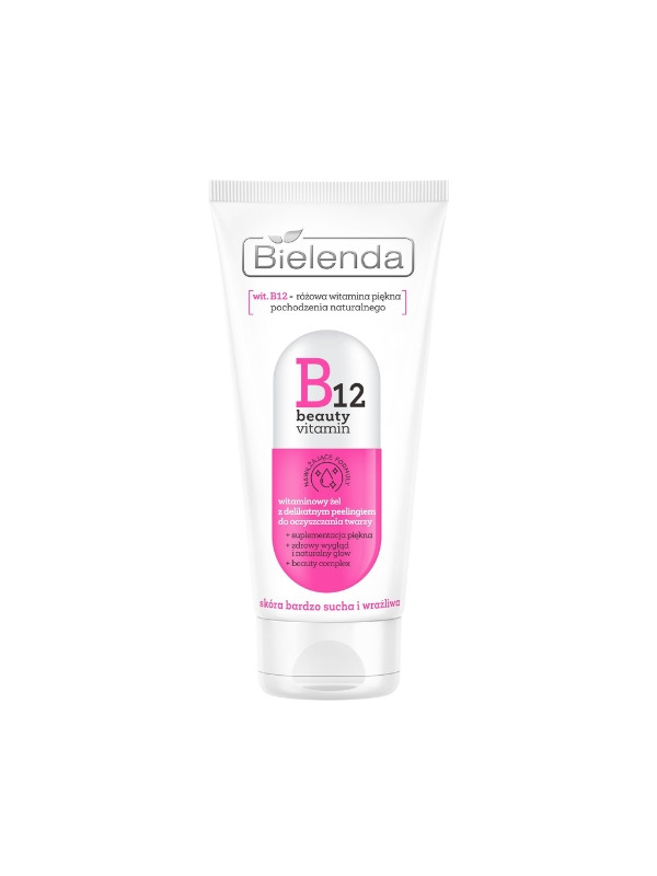 Bielenda B12 Beauty Vitamin Face wash gel with peeling 150 ml