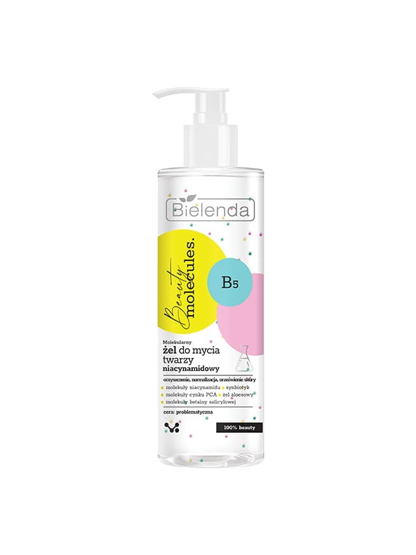 Bielenda Beauty Molecules Molecular Face Cleansing Gel niacimide 195 g