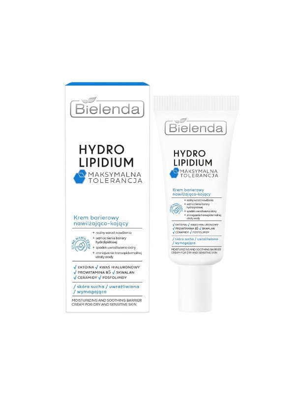 Bielenda Hydro Lipidium hydraterende en verzachtende Barrier gezichtscrème 50 ml