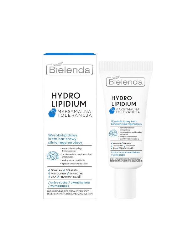 Bielenda Hydro Lipidium high-lipid barrière gezichtscrème sterk regenererend 50 ml