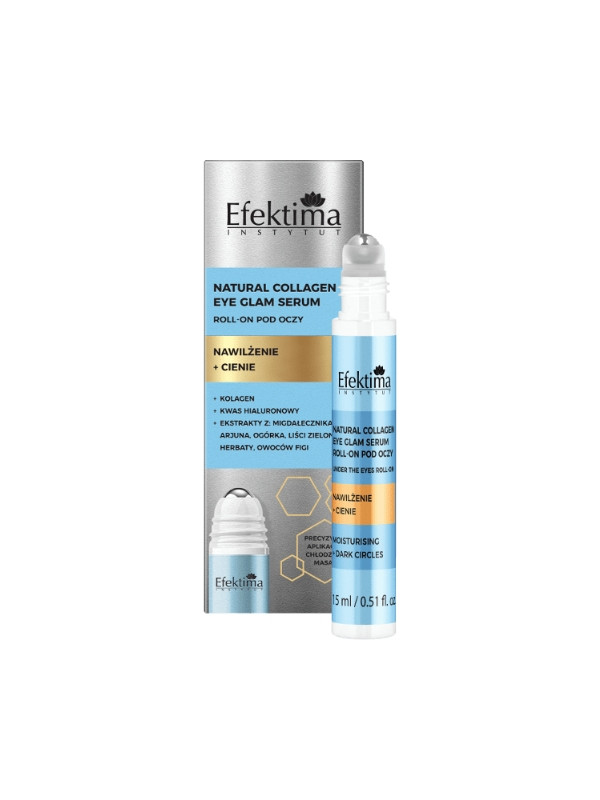 Efektima Natural Collagen Roll on Eye Moisturizing + shadows 15 ml