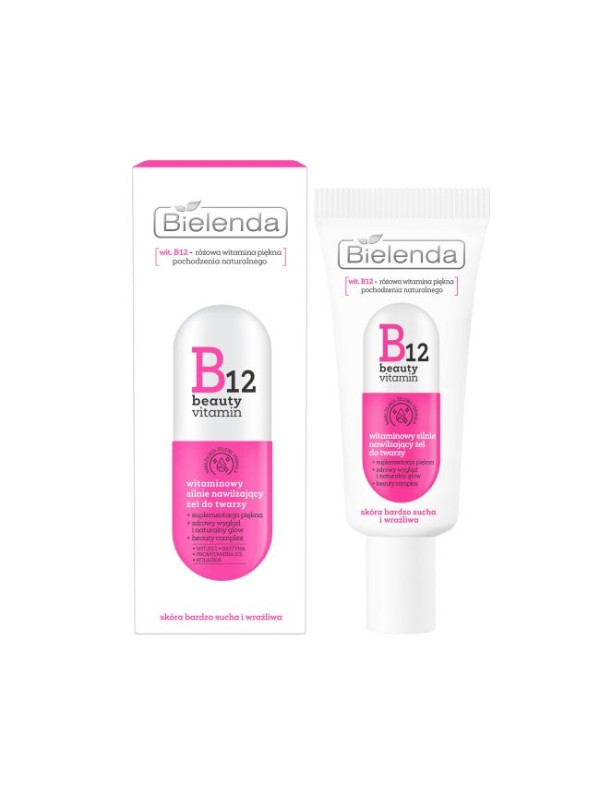 Bielenda B12 Beauty Vitamin sterk hydraterende gezichtsgel 50 ml