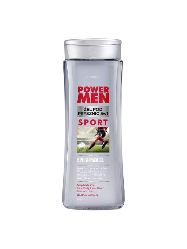 Joanna POWER MEN Shower gel 5in1 SPORT complex DeoPlex 300 ml