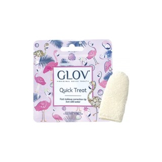 Glov Quick Treat Make-up verwijderhandschoen Ivory 1 stuk