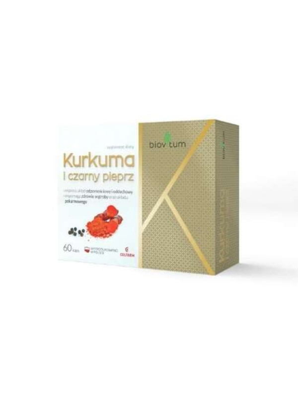 Biovitum Куркума і чорний перець 60 капсул