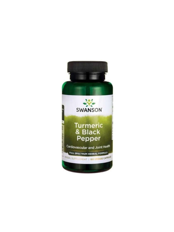 Swanson Full Spectrum Turmeric & Black Pepper 60 Capsules