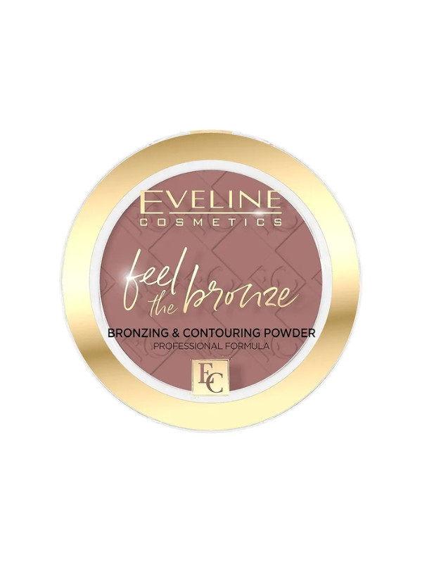 Eveline Feel The Bronze bronzing and contouring face powder /02/ Chocolate Cake