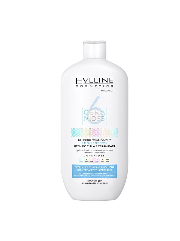 Eveline 6 CERAMIDES emollient Глибоко зволожуючий крем для тіла 350 мл