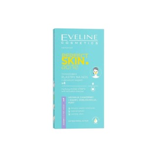 Eveline Perfect Skin Акне очищаючі Смужки для носа Активоване вугілля 4 шт