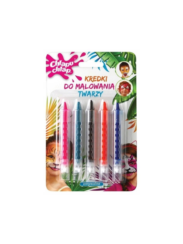 Chlapu Chlap washable face painting crayons for girl 5 pieces